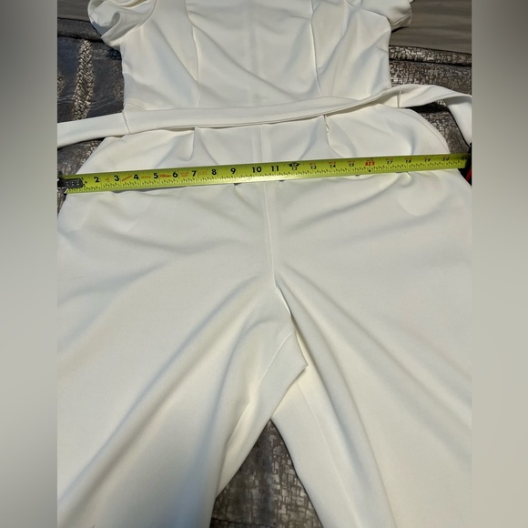 NWT! Women’s Calvin Klein Ivory Business Casual Jumpsuit with Pockets - Picture 11 of 13